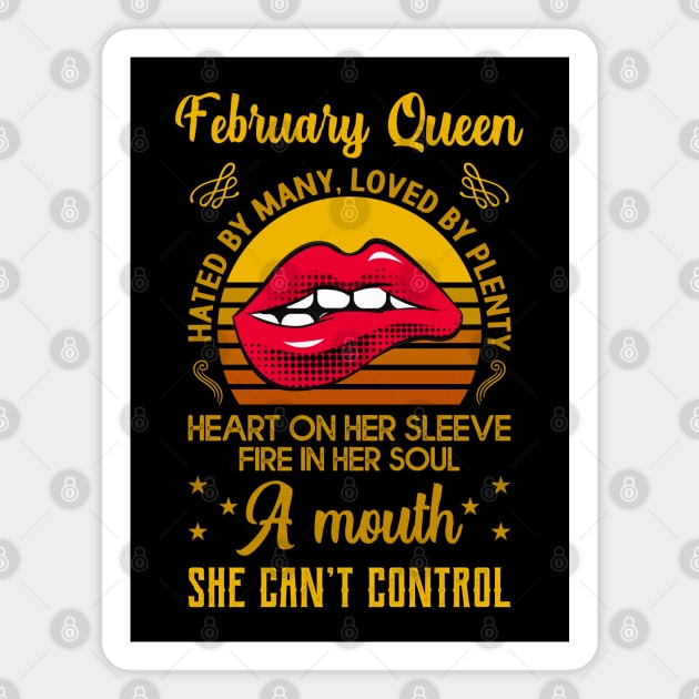 February Birthday Queen Magnet by Dojaja